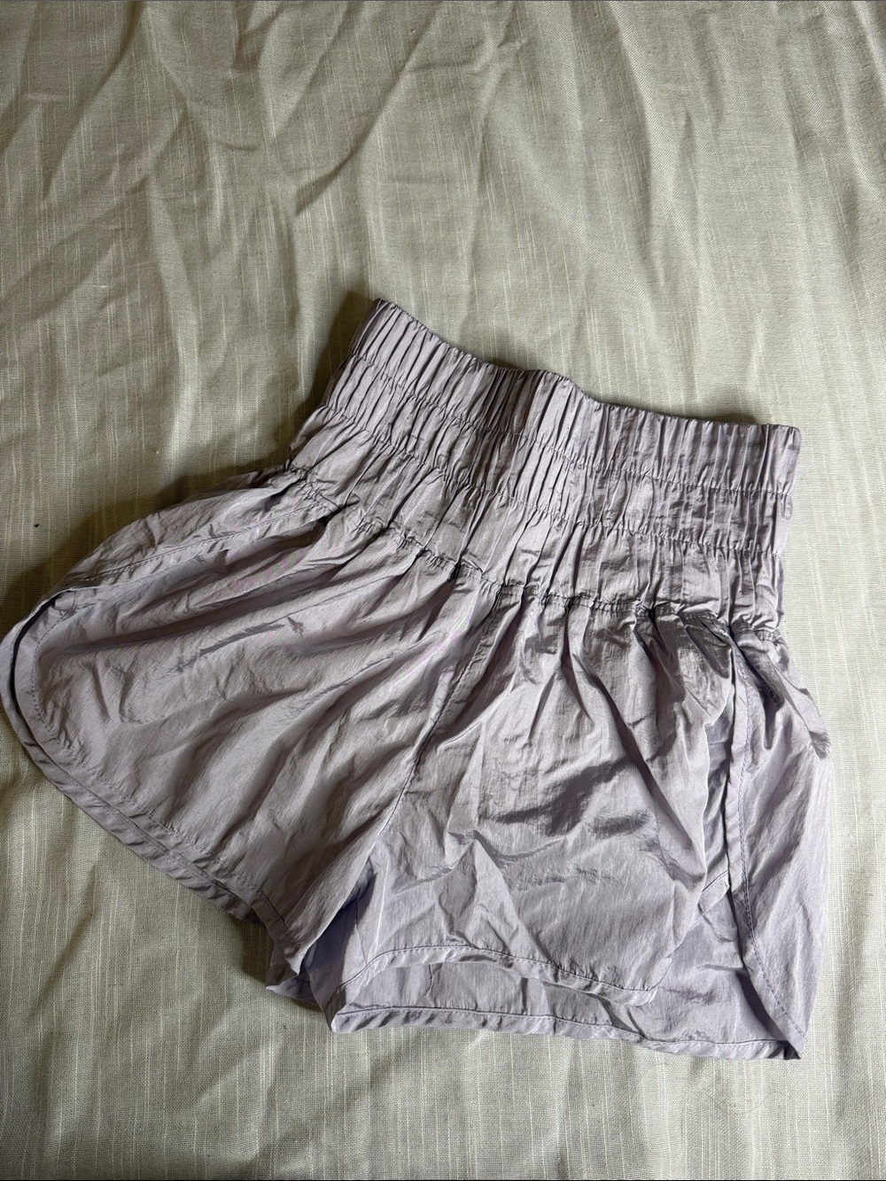 Free People Lavender Women's Smocked Waist Shorts